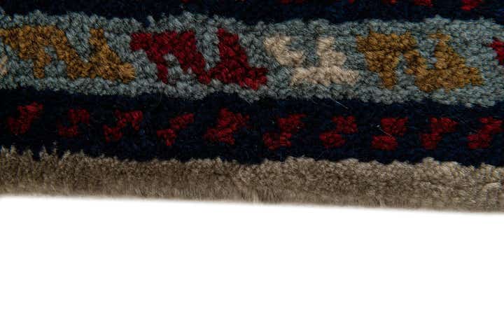 3' 4 x 9' 6 Hand Knotted Moroccan Wool Runner Rug
