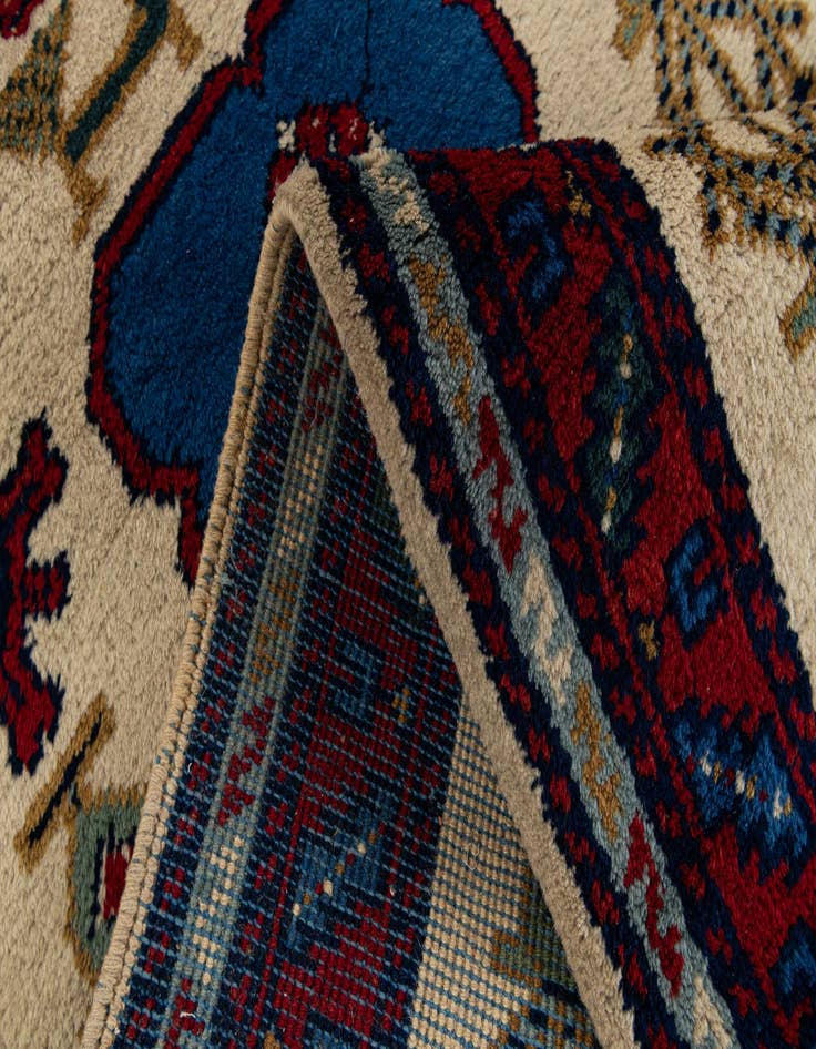 Detail image of 3' 4 x 9' 6  Hand Knotted Moroccan Wool Runner Rug