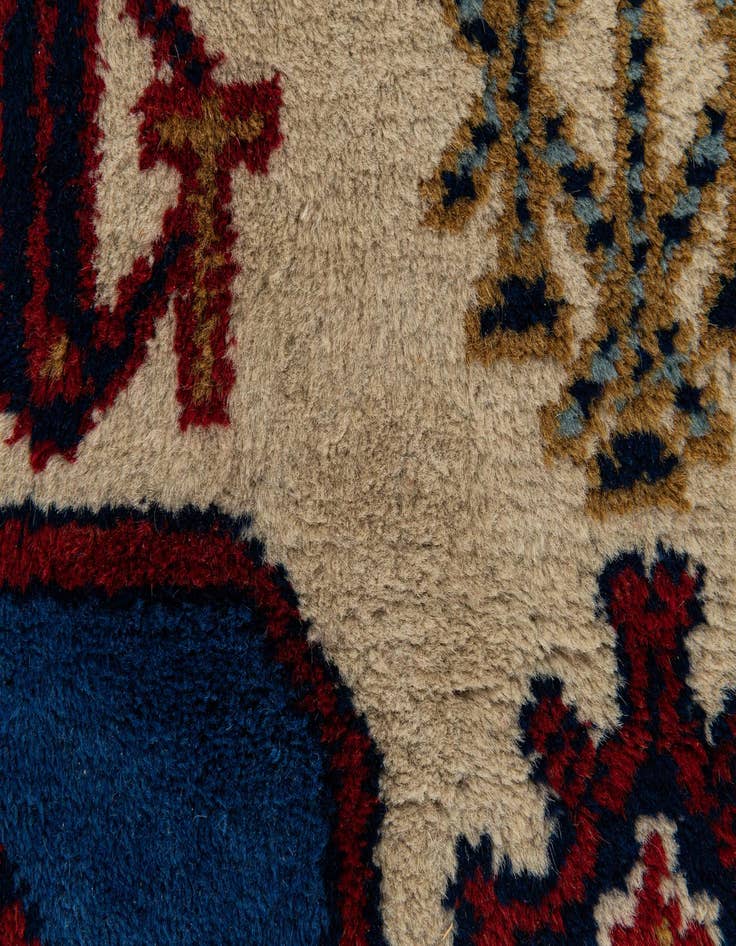 Detail image of 3' 4 x 9' 6  Hand Knotted Moroccan Wool Runner Rug