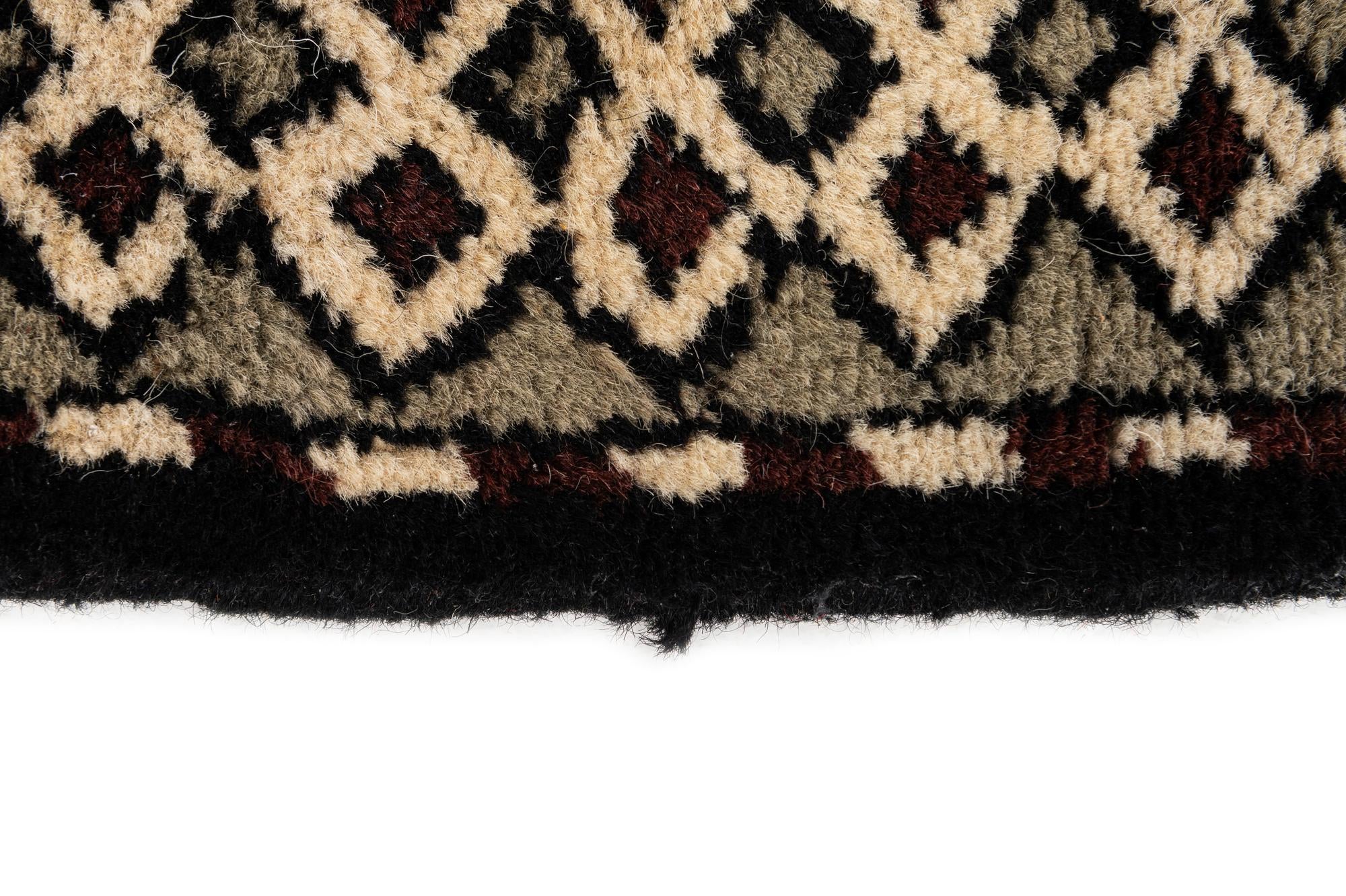 3' 4 x 6' 8 Hand Knotted Moroccan Wool Runner Rug