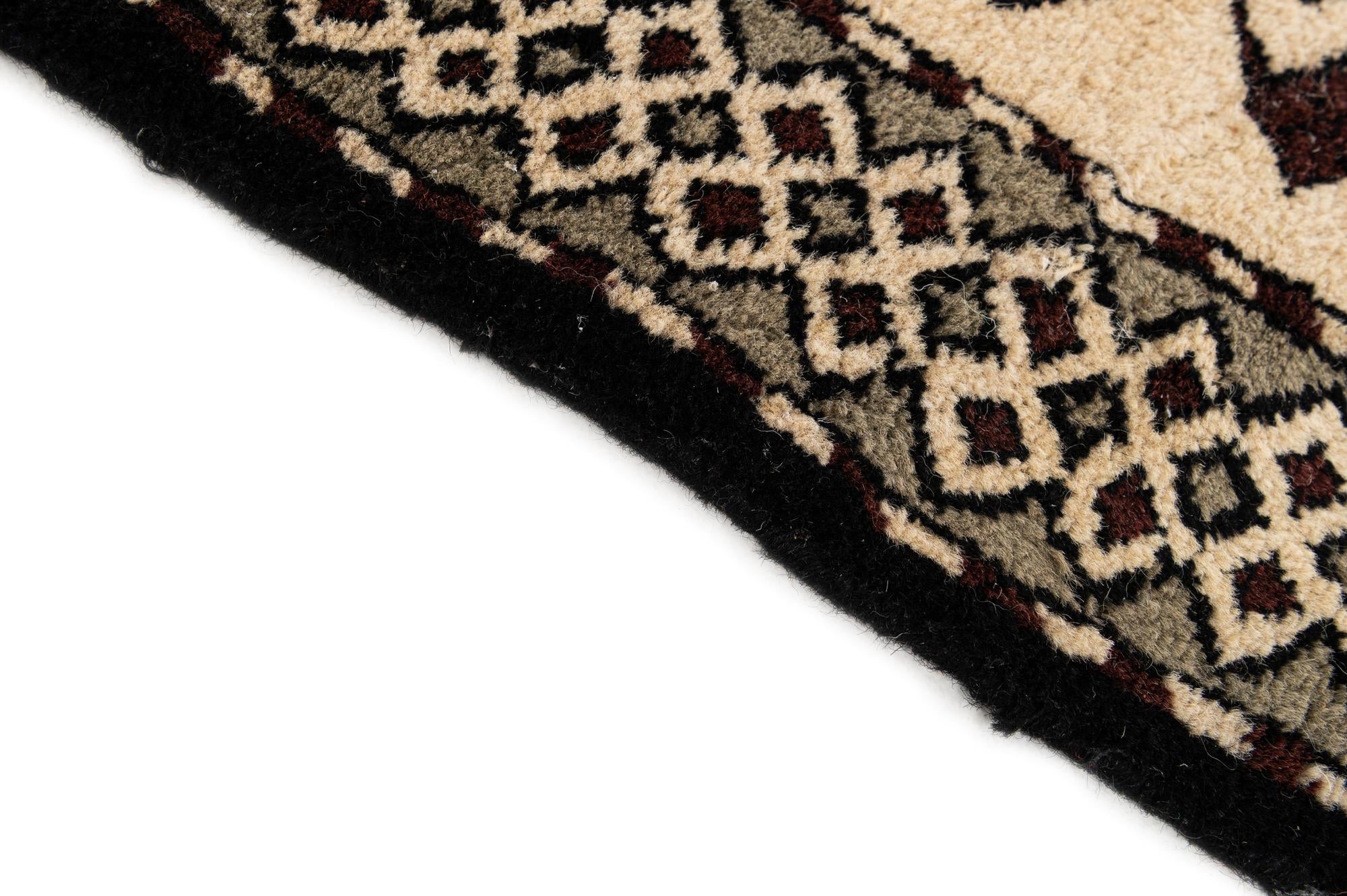 3' 4 x 6' 8 Hand Knotted Moroccan Wool Runner Rug