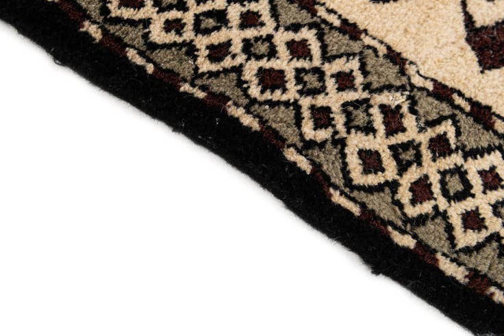 Detail image of 3' 4 x 6' 8 Hand Knotted Moroccan Wool Runner Rug