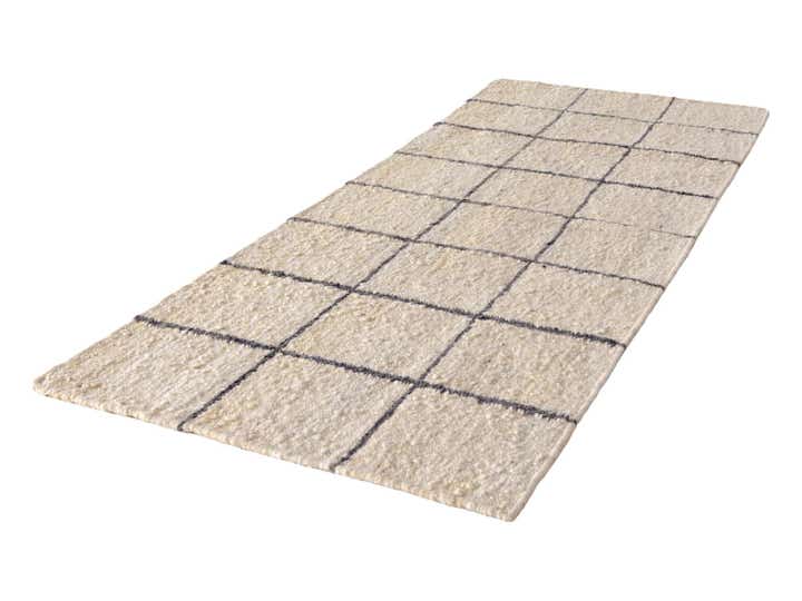 3' x 8' 1 Hand Knotted Moroccan Wool Runner Rug