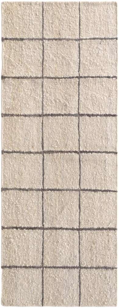 3' x 8' 1 Hand Knotted Moroccan Wool Runner Rug