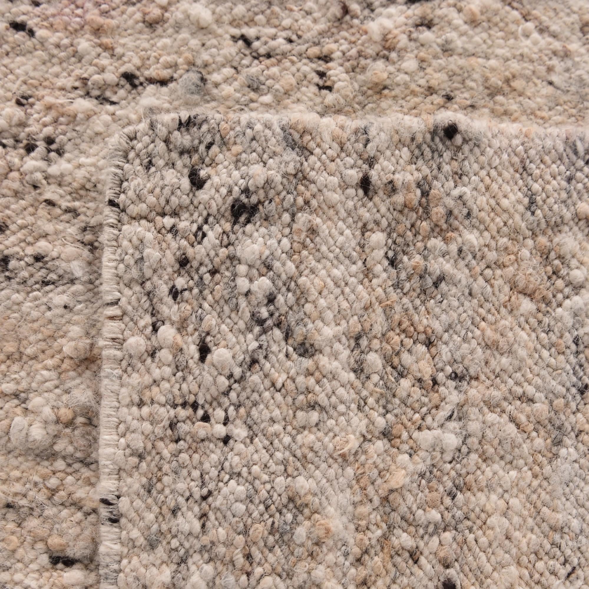 Detail image 12 of 12: 3' 2 x 8' 2 Hand Knotted Moroccan Wool Runner Rug