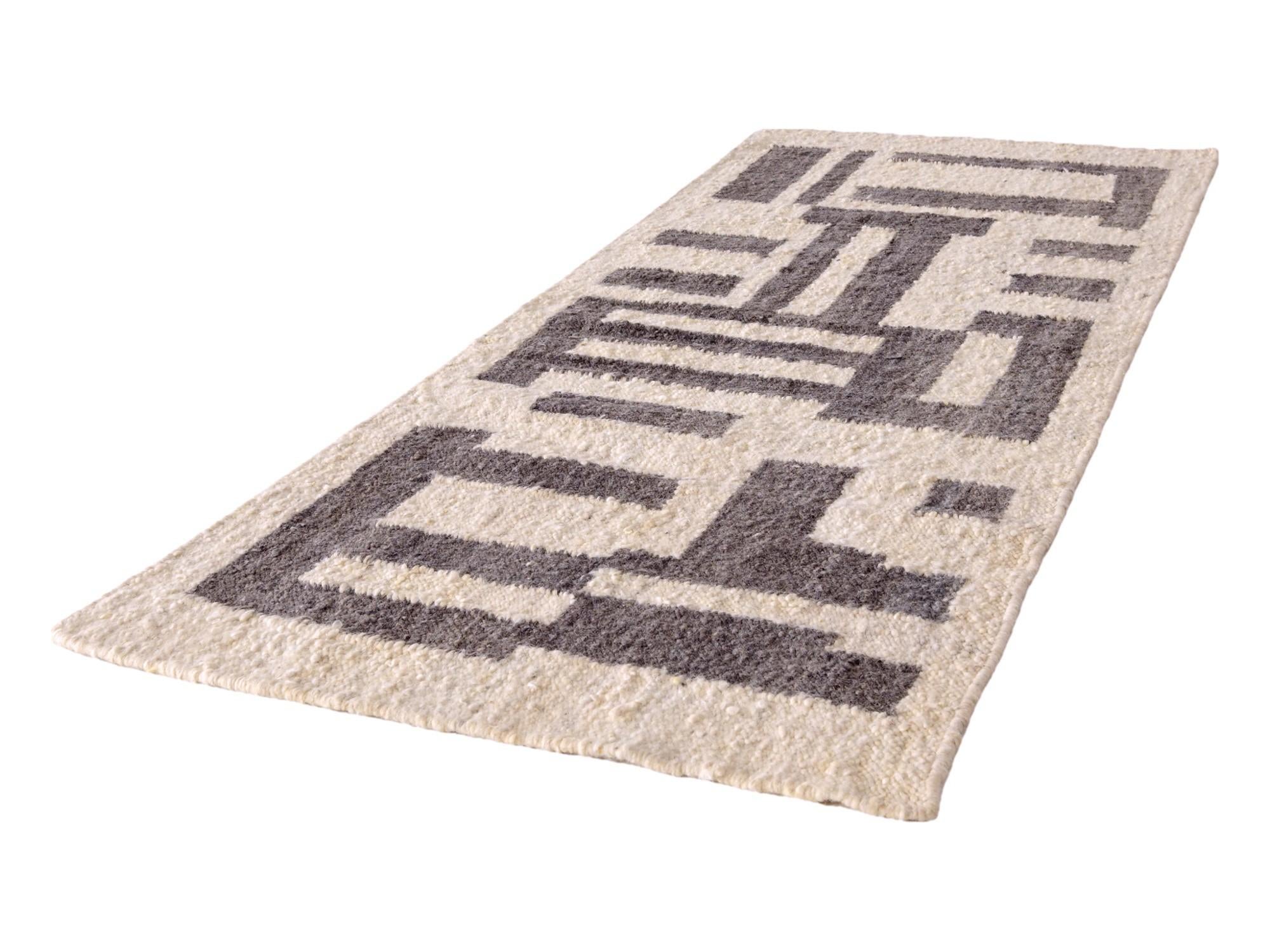 3' 1 x 8' 3 Hand Knotted Moroccan Wool Runner Rug