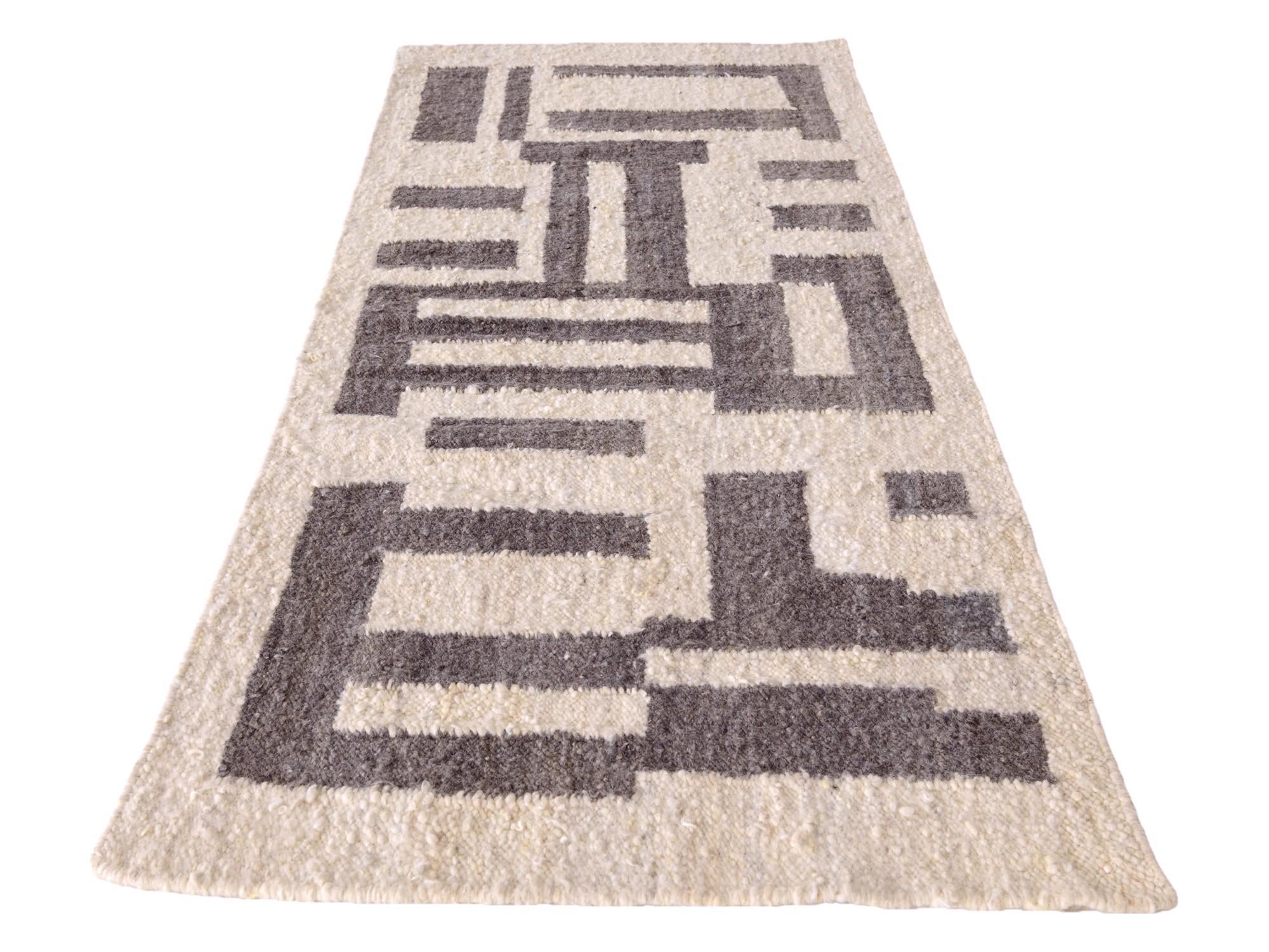 3' 1 x 8' 3 Hand Knotted Moroccan Wool Runner Rug