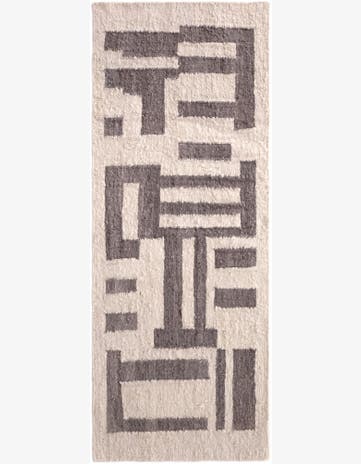 3' 1 x 8' 3 Hand Knotted Moroccan Wool Runner Rug