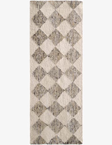 2' 9 x 8' 2 Hand Knotted Moroccan Wool Runner Rug