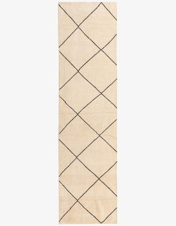 2' 7 x 10' 3 Hand Knotted Moroccan Wool Runner Rug