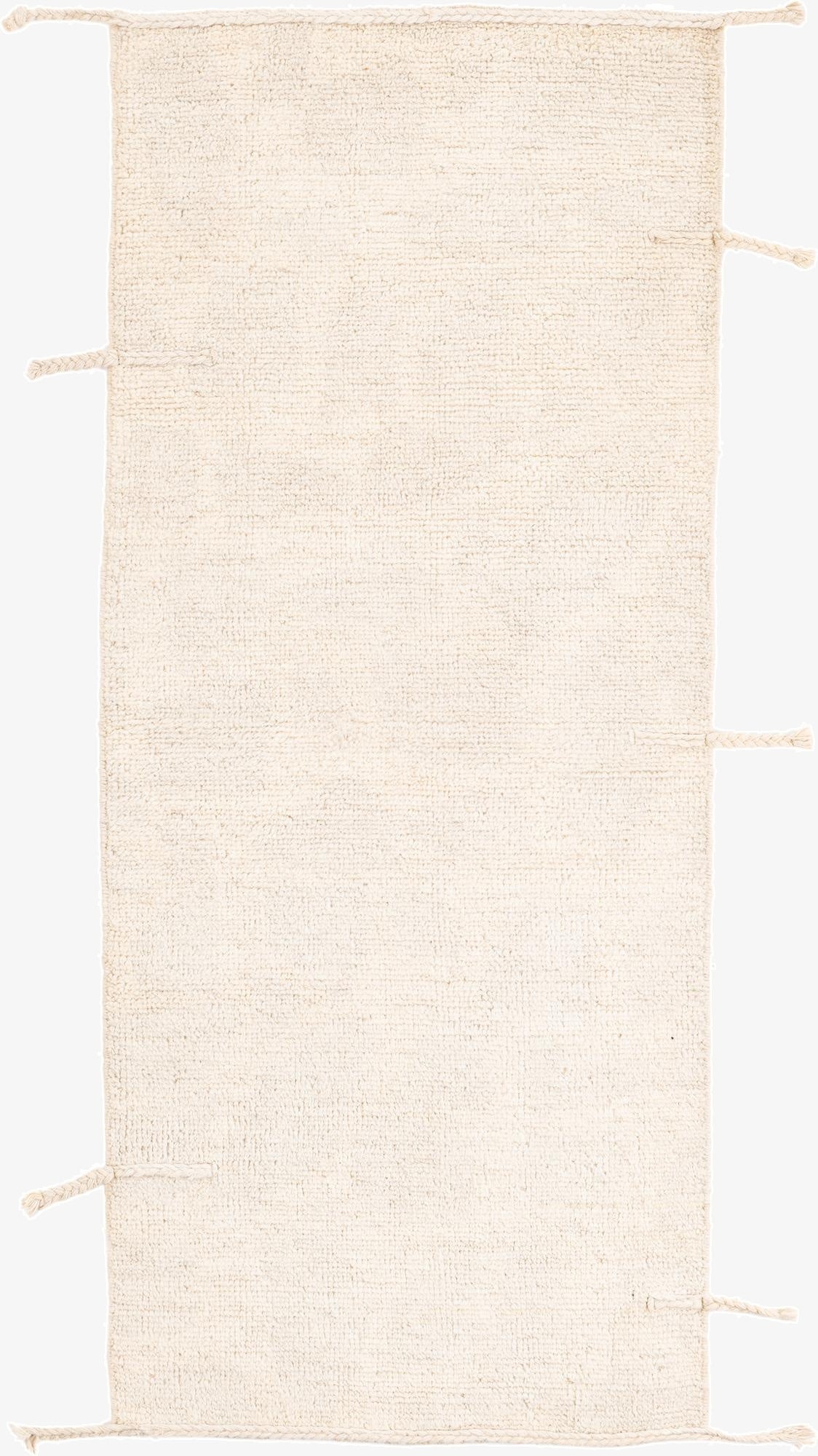 2' 8 x 6' 1  Hand Knotted Moroccan Wool Runner Rug