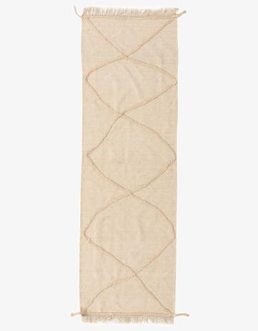 2' 8 x 8' 2 Hand Knotted Moroccan Wool Runner Rug