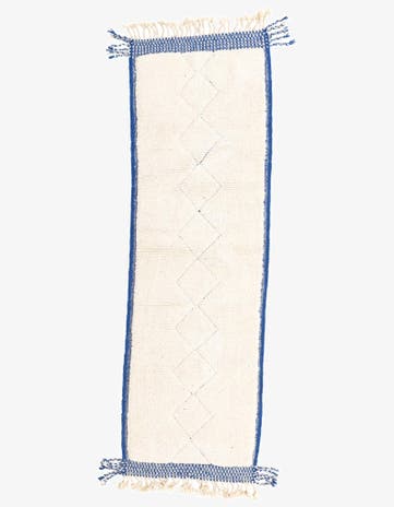 3' x 9' 3 Hand Knotted Moroccan Wool Runner Rug