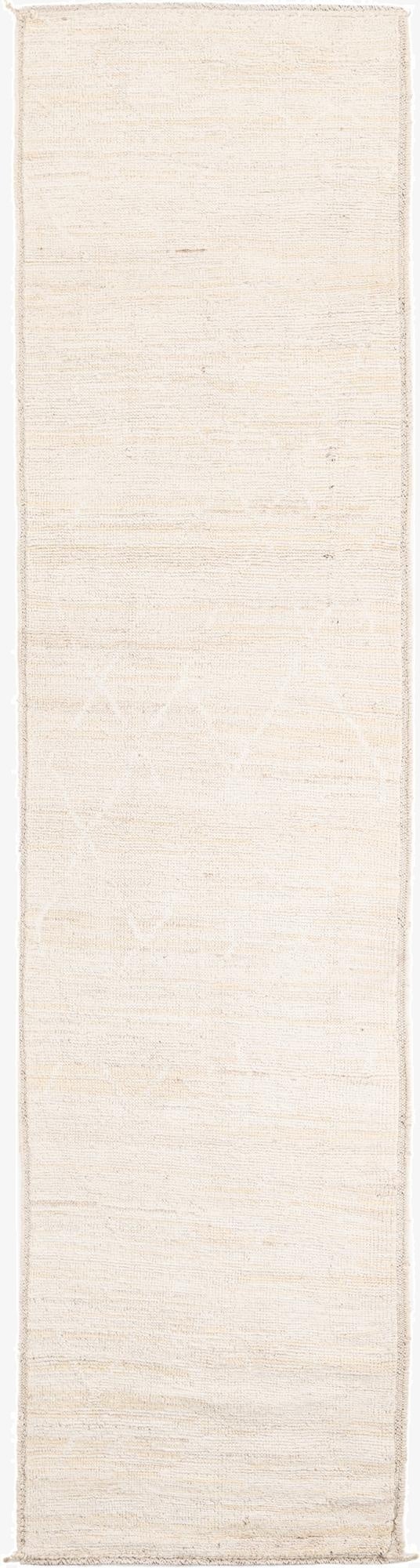 3' 1 x 12' 4  Hand Knotted Moroccan Wool Runner Rug