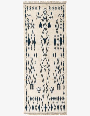 5' x 12' 8 Hand Knotted Moroccan Wool Runner Rug