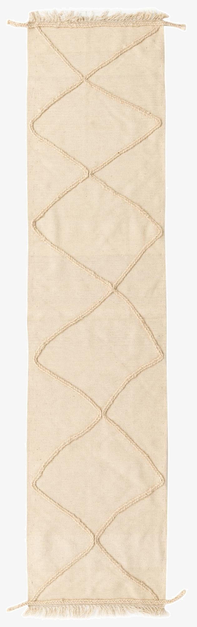2' 5 x 10' 1  Hand Woven Moroccan Wool Runner Rug