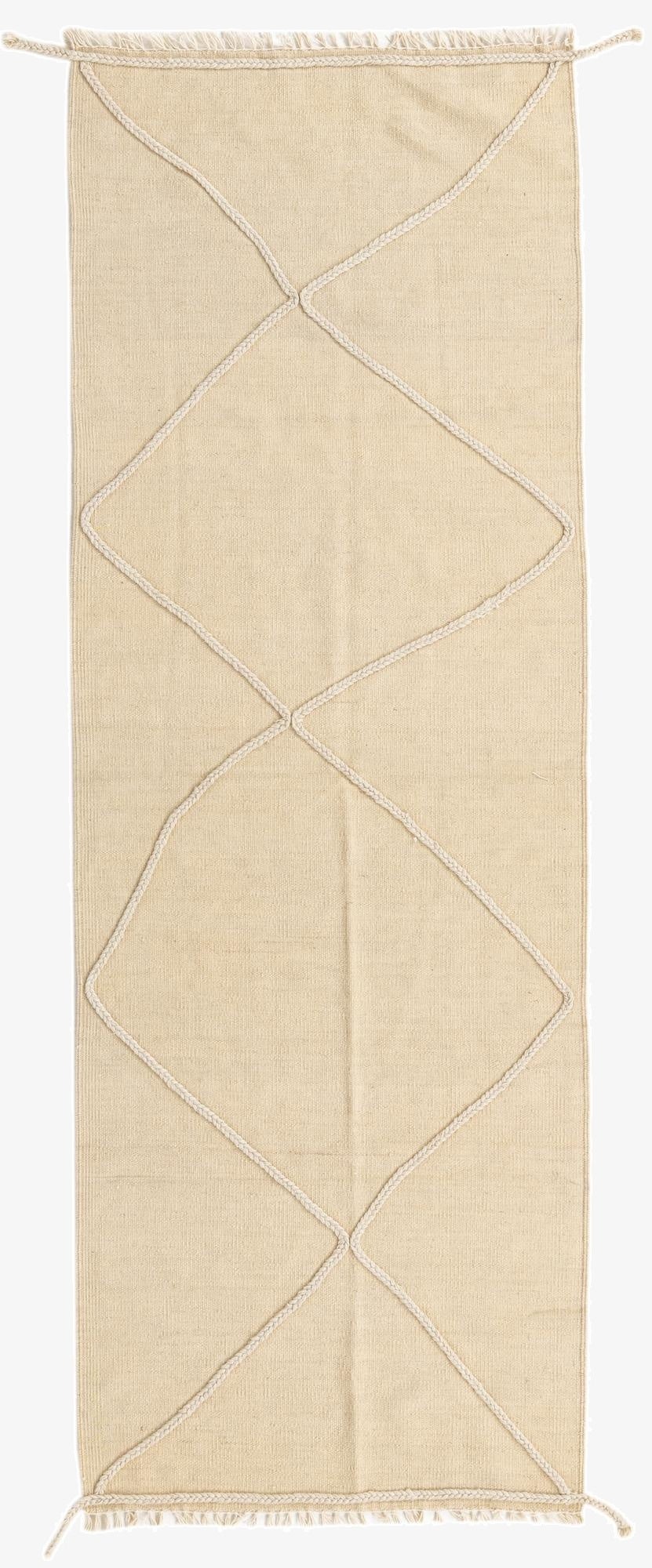 2' 9 x 7' 8  Hand Knotted Moroccan Wool Runner Rug