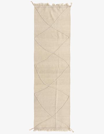 2' 6 x 8' 4 Hand Knotted Moroccan Wool Runner Rug