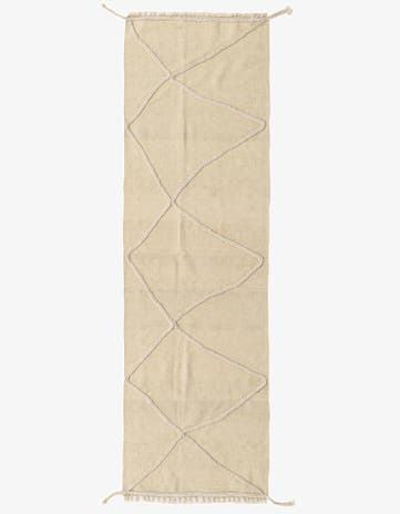 2' 5 x 8' 2 Hand Knotted Moroccan Wool Runner Rug