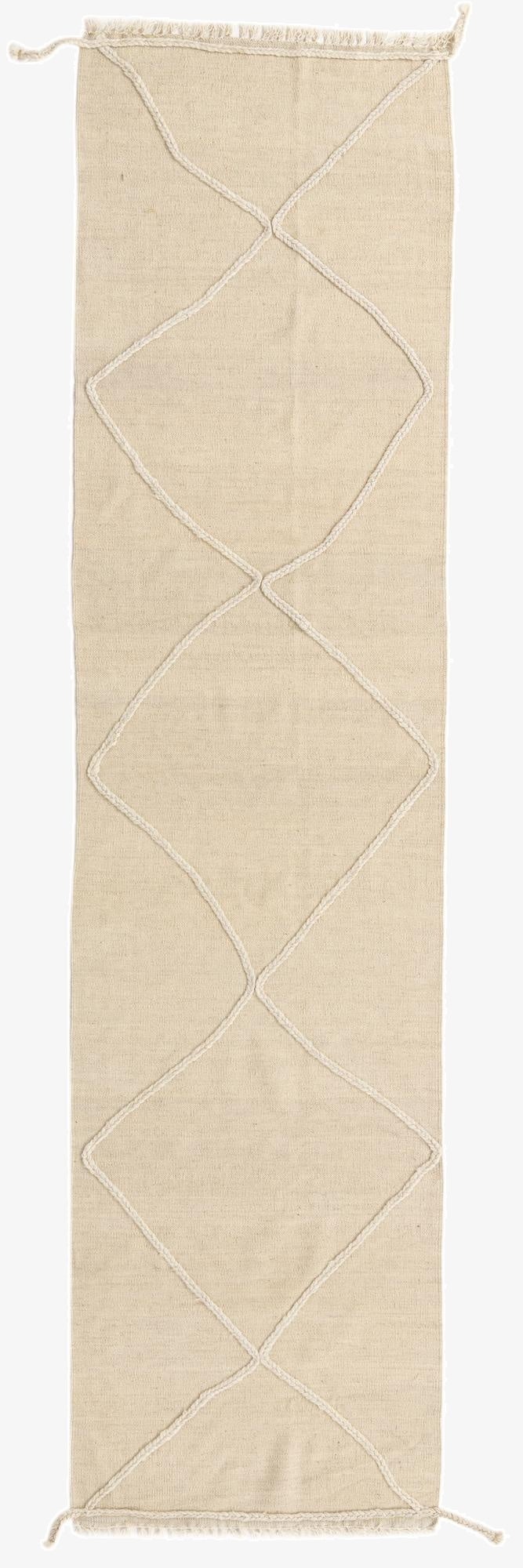 2' 6 x 10'  Hand Knotted Moroccan Wool Runner Rug