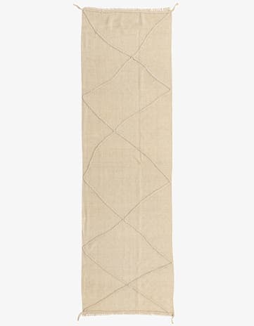 2' 10 x 9' 5 Hand Knotted Moroccan Wool Runner Rug