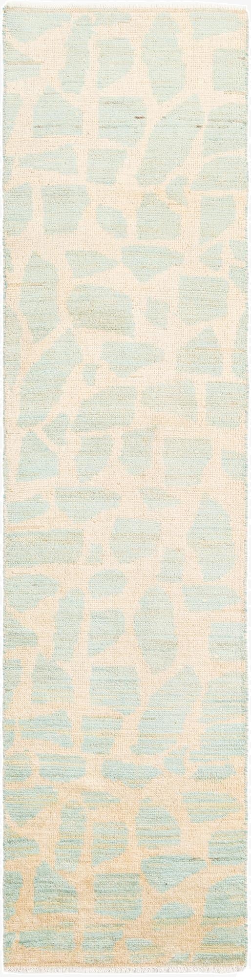 2' 5 x 9' 10  Hand Knotted Moroccan Wool Runner Rug