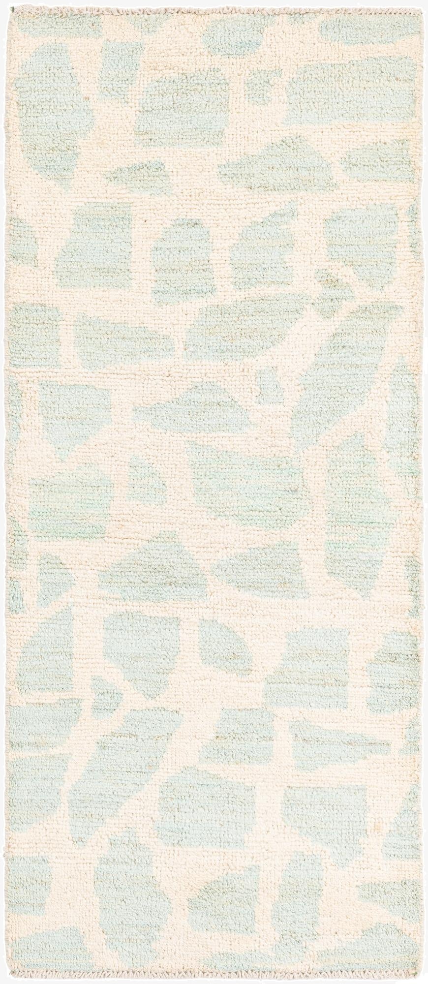 2' 6 x 6'  Hand Knotted Moroccan Wool Runner Rug