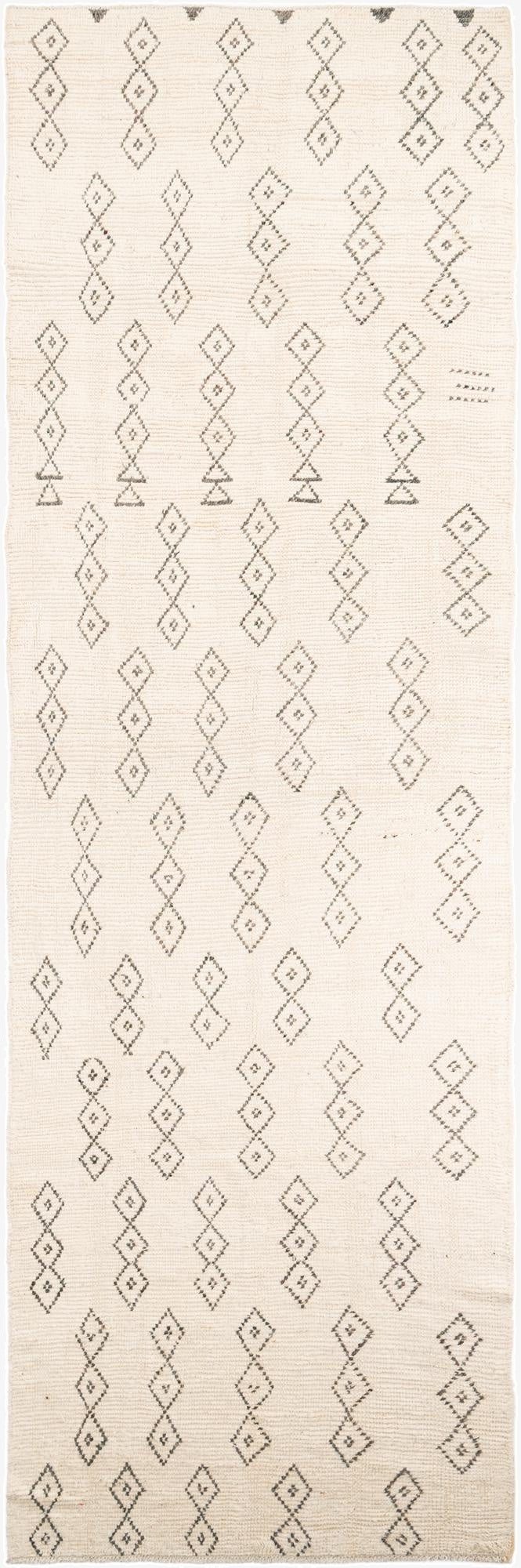 5' x 16' 8  Hand Knotted Moroccan Wool Runner Rug