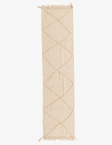 2' 5 x 9' 10 Hand Knotted Moroccan Wool Runner Rug