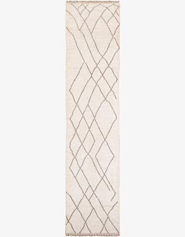 2' 8 x 12' Hand Knotted Moroccan Wool Runner Rug