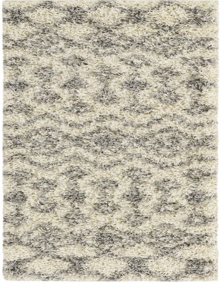 Detail image of 2' x 5' Moroccan Trellis Shag Runner Rug