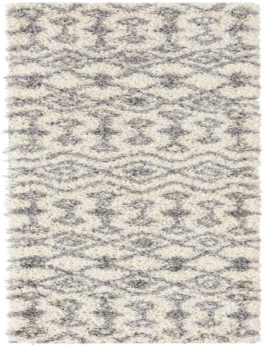 Detail image of 2' x 8' Moroccan Trellis Shag Runner Rug