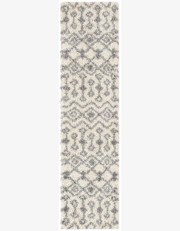 2' x 8' Moroccan Trellis Shag Runner Rug