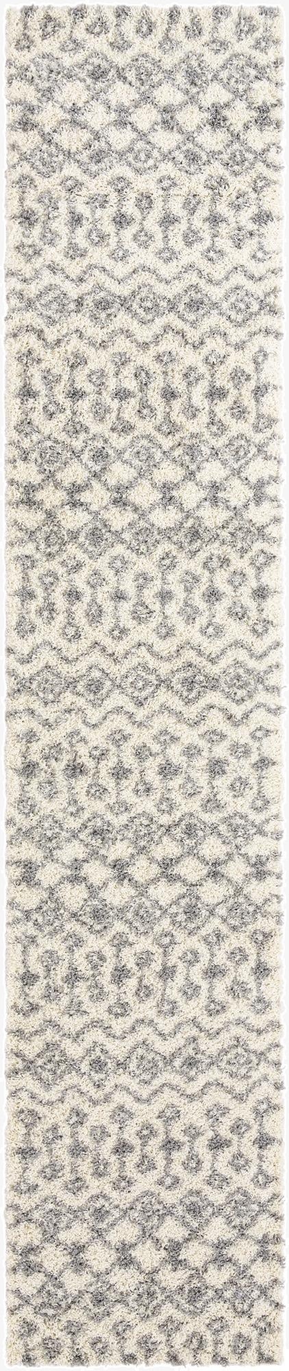 3' 3 x 16' 5 Moroccan Trellis Shag Runner Rug