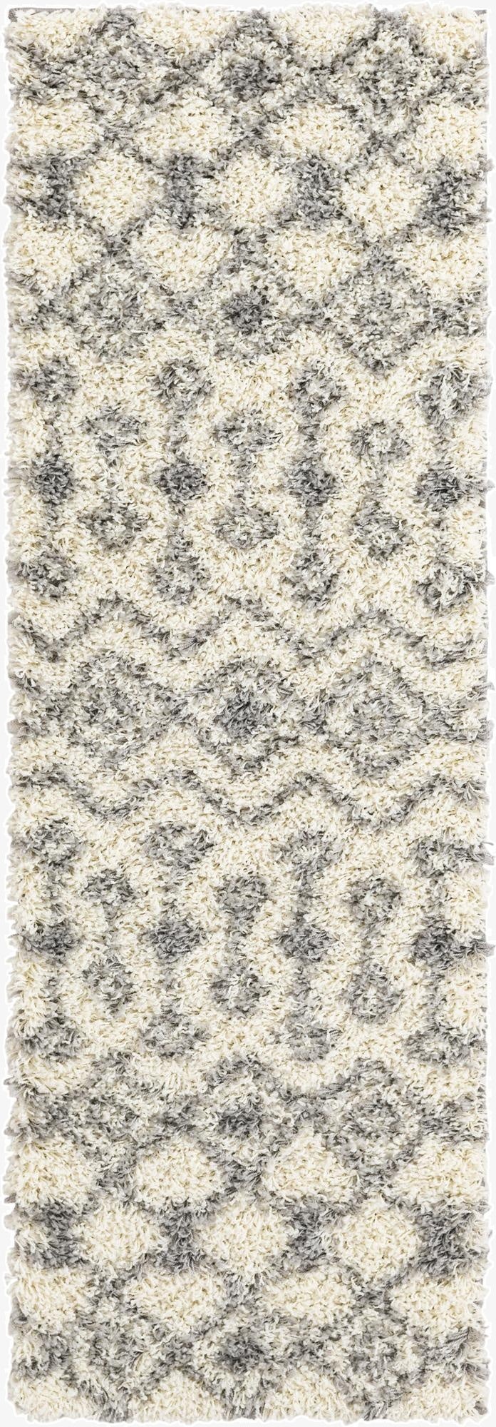 Primary image 2' x 6' Moroccan Trellis Shag Runner Rug