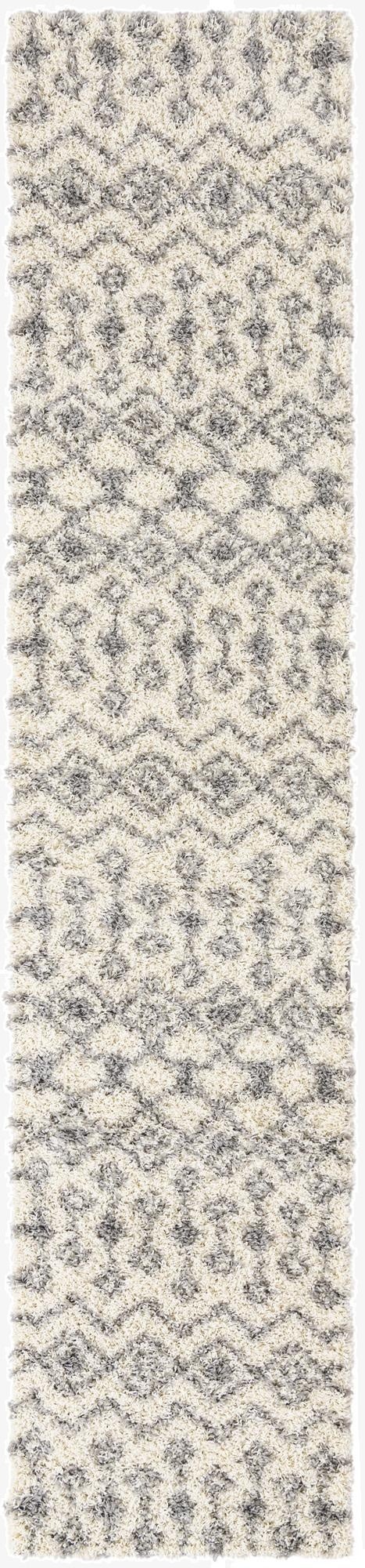 Primary image 2' 7 x 12' Moroccan Trellis Shag Runner Rug