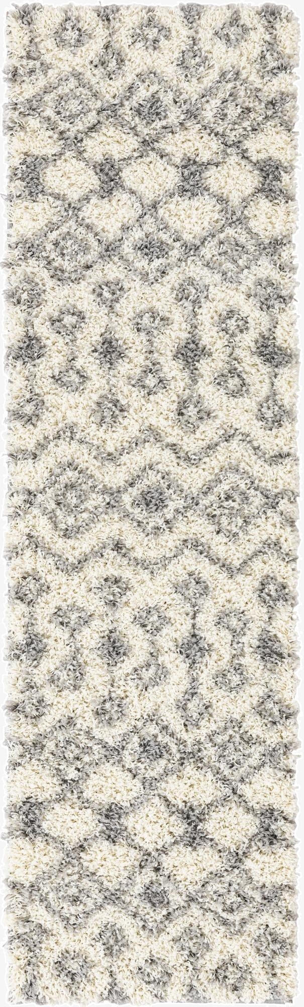 Primary image 2' x 7' Moroccan Trellis Shag Runner Rug