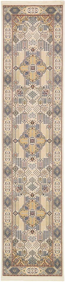 Detailansicht von 90cm x 400cm Nain Design Läufer Teppich