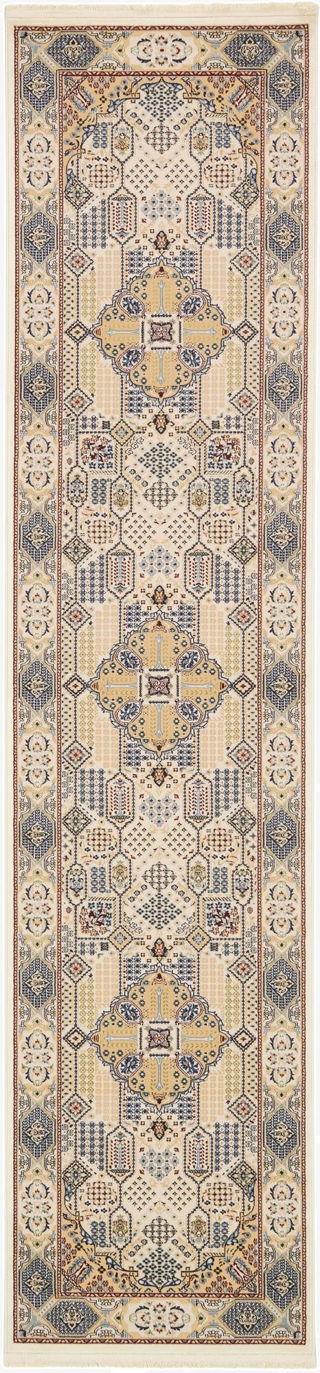 90cm x 400cm Nain Design Runner Rug