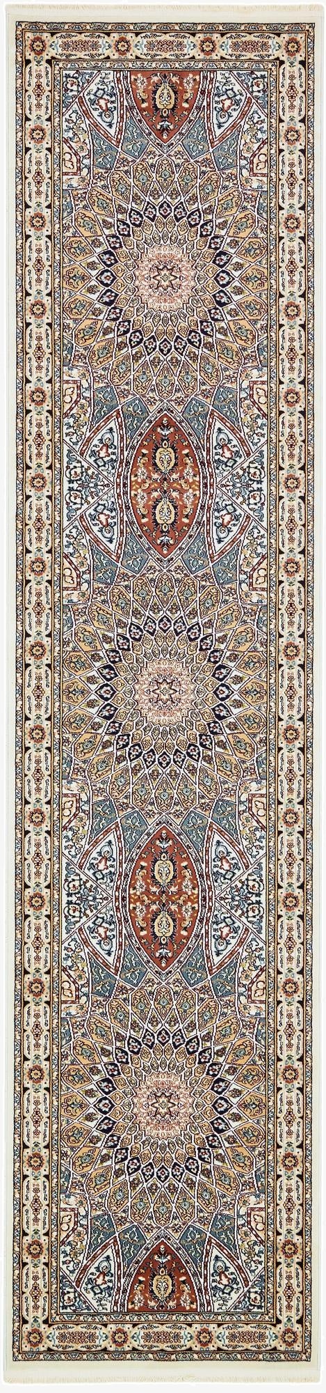 Primary image 3' x 13' Nain Design Runner Rug