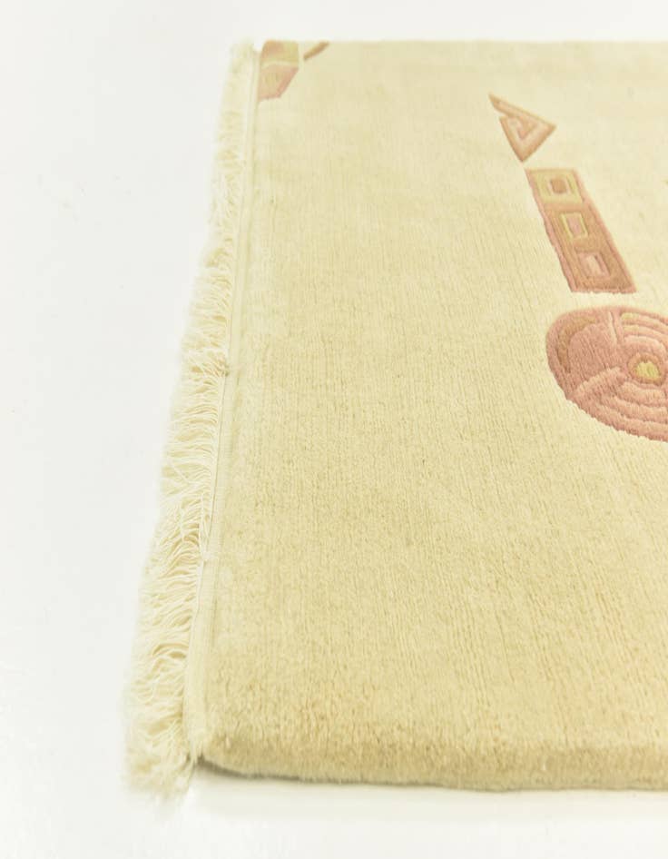 Detail image of 4' 7 x 9' 10  Hand Knotted Nepal Wool Runner Rug