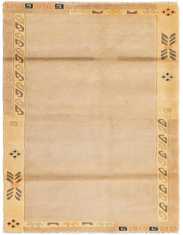 Detail image of 2' 9 x 7' 10 Hand Knotted Nepal Wool Runner Rug