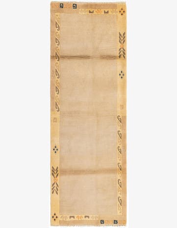 2' 9 x 7' 10 Hand Knotted Nepal Wool Runner Rug
