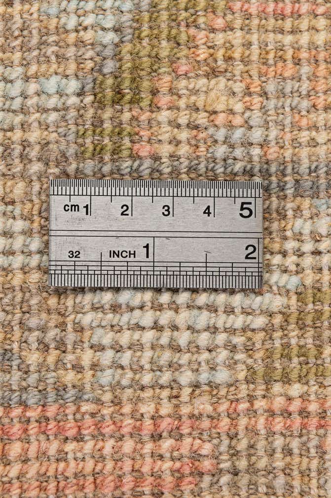 4' 2 x 9' 11 Hand Knotted Oushak Wool Runner Rug