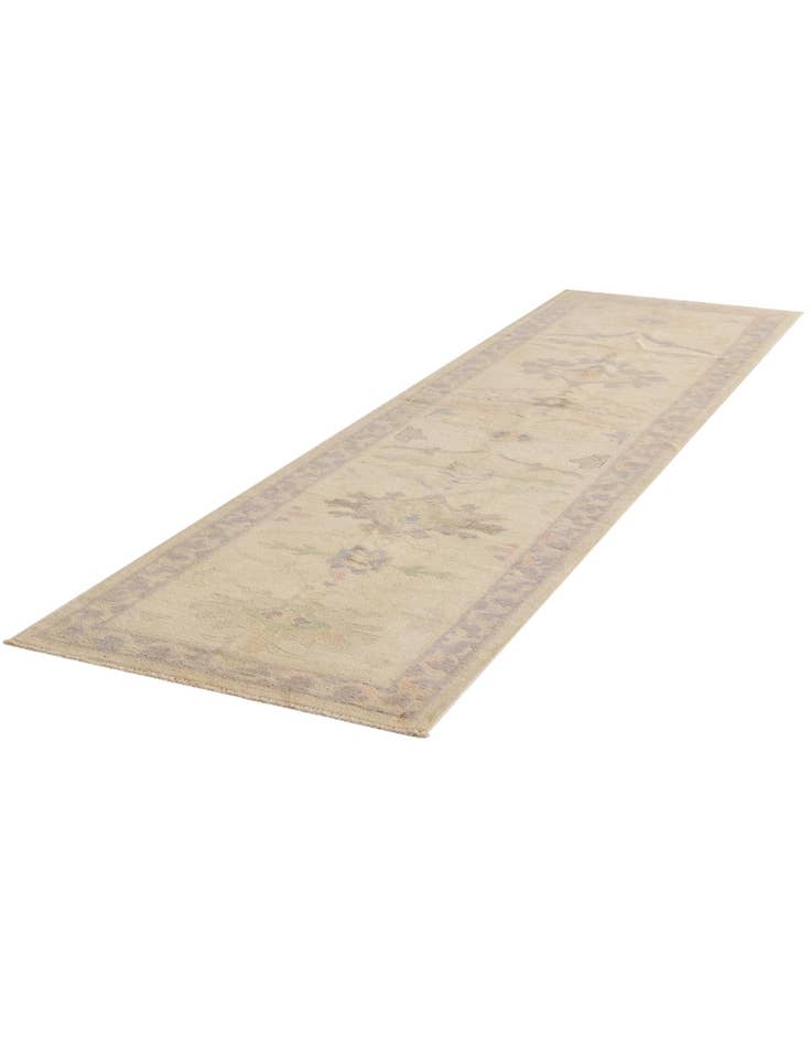 Detail image of 2' 7 x 9' 11 Hand Knotted Oushak Wool Runner Rug