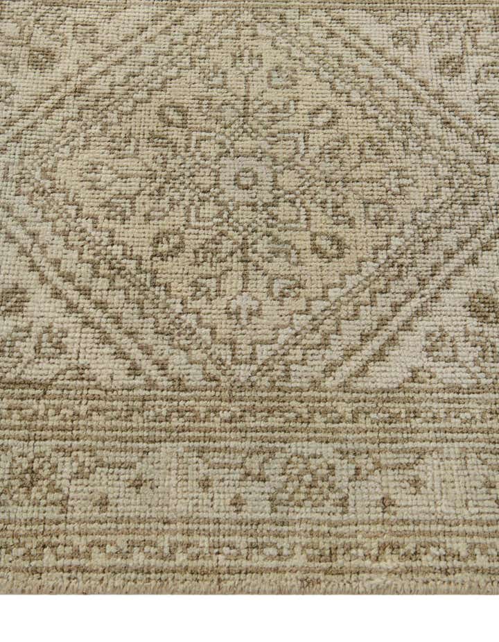 2' 8 x 12' 11 Hand Knotted Oushak Wool Runner Rug