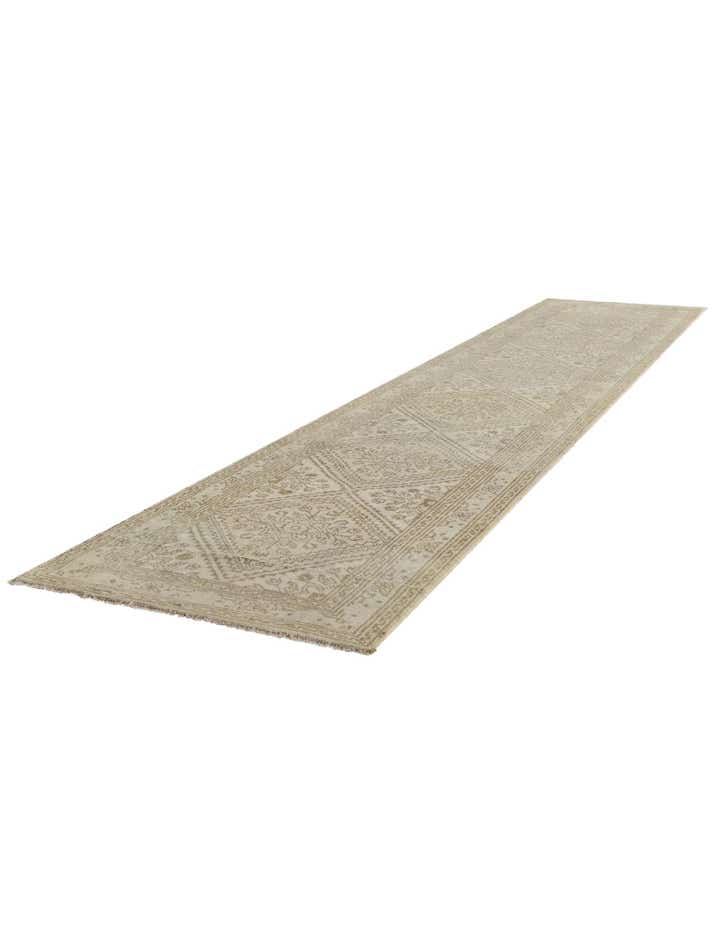 2' 8 x 12' 11 Hand Knotted Oushak Wool Runner Rug