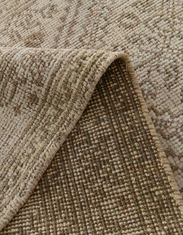 Detail image of 2' 8 x 12' 11  Hand Knotted Oushak Wool Runner Rug