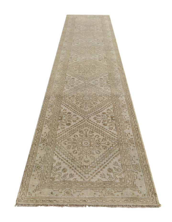 2' 8 x 12' 11 Hand Knotted Oushak Wool Runner Rug