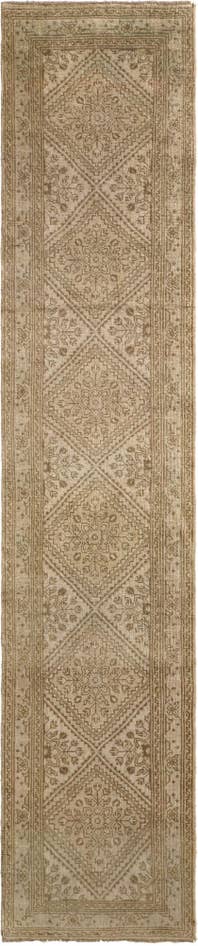 Detail image of 2' 8 x 12' 11 Hand Knotted Oushak Wool Runner Rug